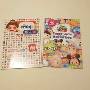 2 Disney emoji and tsum tsum sticker activies book